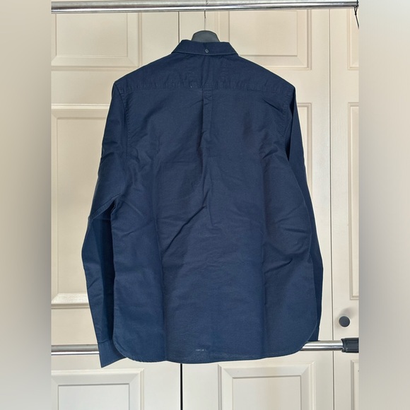 Classic Navy Button-Down Shirt by Racing Green - Size Medium - Picture 2 of 3
